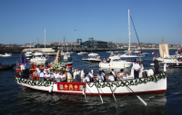 La lancha de la Virgen del Carmen de Santurtzi ha cumplido diez años