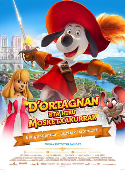 D’Ortagnan eta hiru Mosketxakurrak