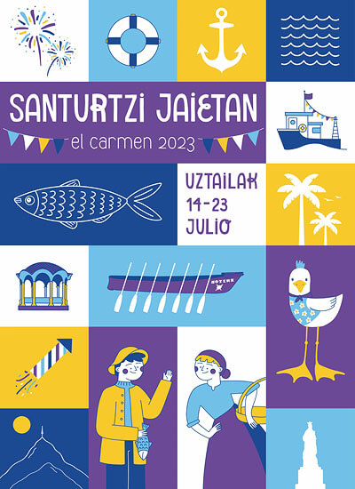 Propuesta cartel para las Fiestas del Carmen 2023