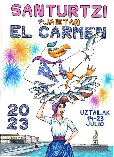 Propuesta cartel para las Fiestas del Carmen 2023