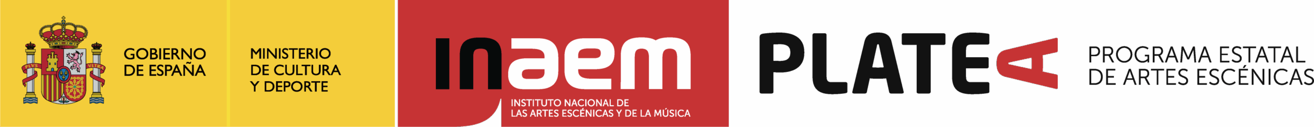 Gobierno de España. Ministerio de Cultura y Deporte. Instituto Nacional de las Artes Escénicas y de la Música. PLATEA, Programa Estatal de Artes Escénicas.